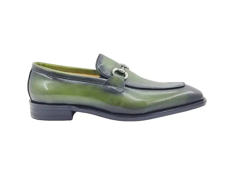 Carrucci Burnished Calfskin Horsebit Loafer - Luxury Italian Style