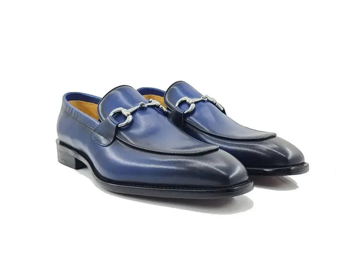 Carrucci Burnished Calfskin Horsebit Loafer - Luxury Italian Style