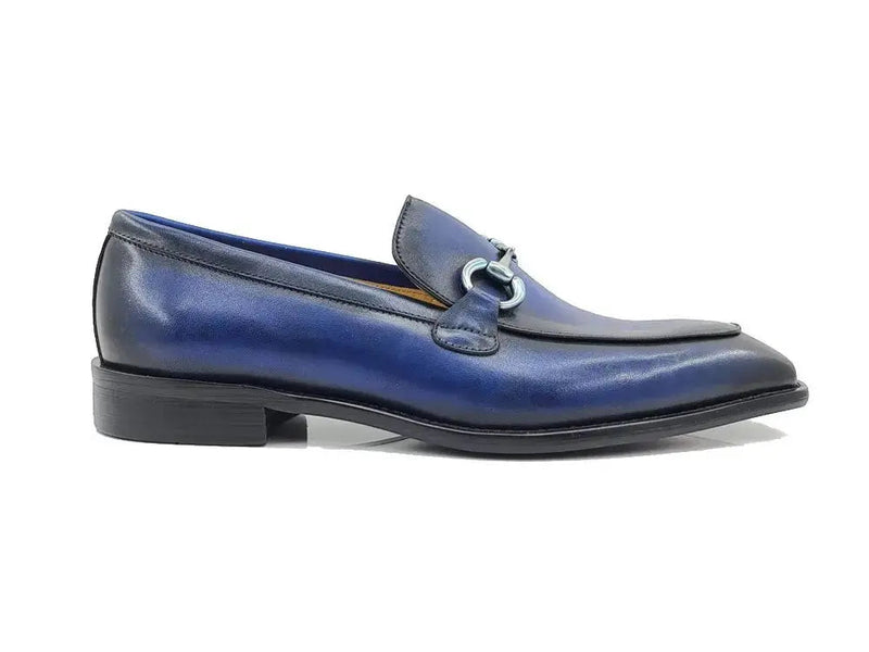 Carrucci Burnished Calfskin Horsebit Loafer - Luxury Italian Style