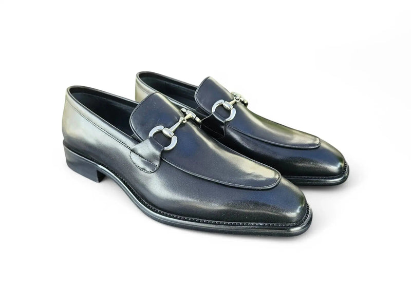Carrucci Burnished Calfskin Horsebit Loafer - Luxury Italian Style