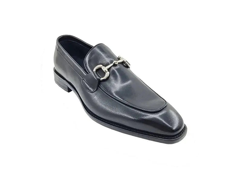 Carrucci Burnished Calfskin Horsebit Loafer - Luxury Italian Style