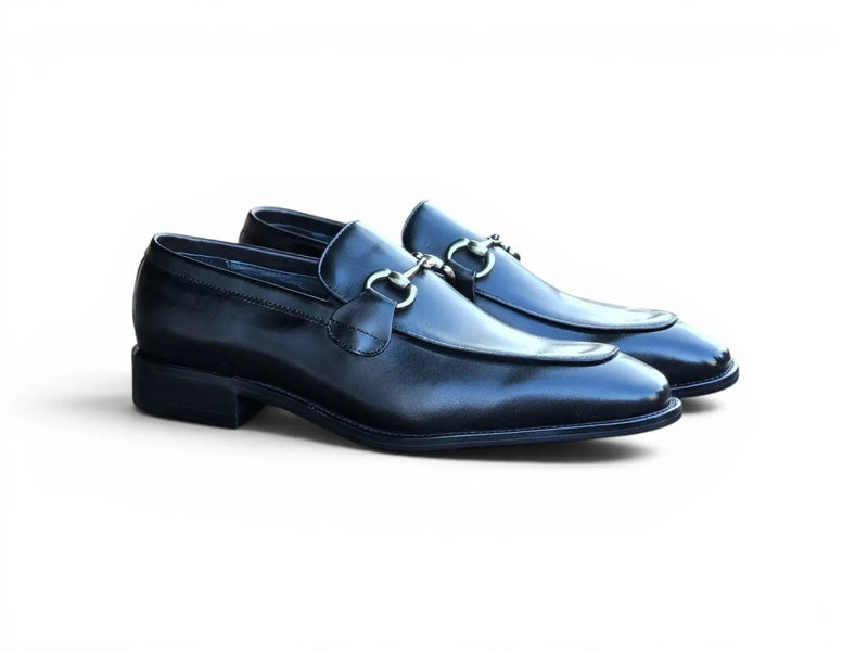 Carrucci Burnished Calfskin Horsebit Loafer - Luxury Italian Style