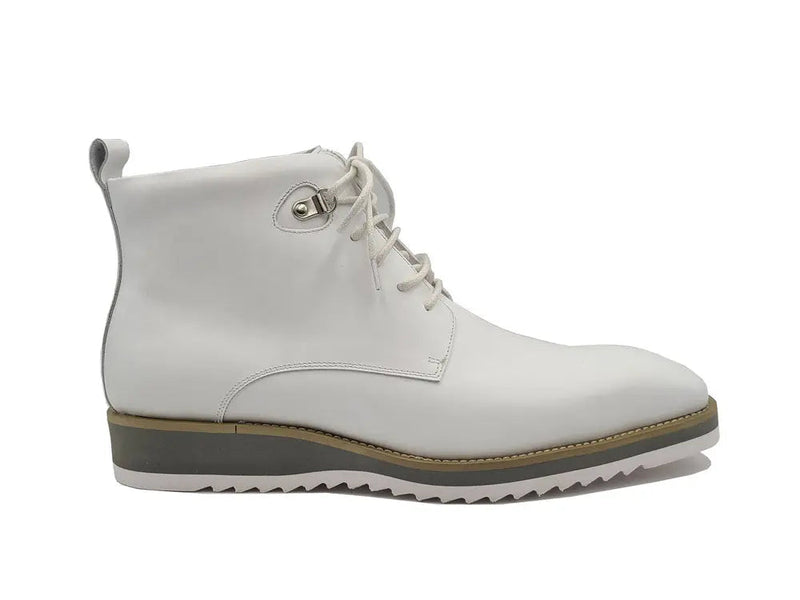 Carrucci Burnished Calfskin Lace-Up Boot