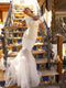 Feather Off Shoulder Mermaid Dress by Lucci Lu C8051