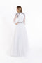 Long Sleeve Tulle A-line Gown by Lucci Lu C8057