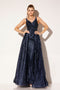 Beaded Sleeveless A-line Gown by Lucci Lu C8074