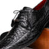 Marco Di Milano Leonardo Men's Shoes Black Genuine Caiman Crocodile Dress Derby Oxfords