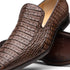 Marco Di Milano Trento Men's Shoes Genuine Caiman Crocodile Slip-on Loafers