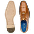 Men's Belvedere Mare Ostrich Leg & Eel Skin Dress Shoe In Camel