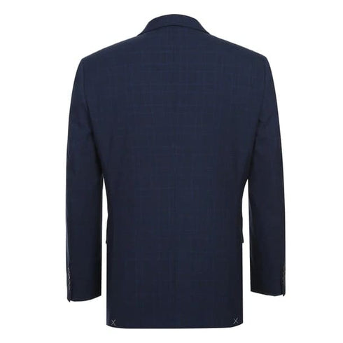 Renoir Clothing - Renoir Suit - Renoir Fashion - Stretch Performance 2-button Classic Fit Navy Check Renoir Suit