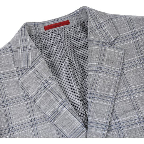 Renoir Clothing - Renoir Suit - Renoir Fashion - Stretch Performance 2-button Classic Fit Grey Check Renoir Suit