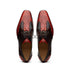 Marco Di Milano Anzio Exotic Alligator & Calfskin Leather Cognac Oxfords