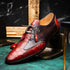 Marco Di Milano Anzio Exotic Alligator & Calfskin Leather Cognac Oxfords