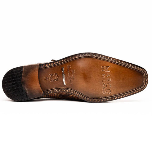 Marco Di Milano Toluca Rustic / Orix Monk Strap Lizard & Crocodile Monk-strap Loafers