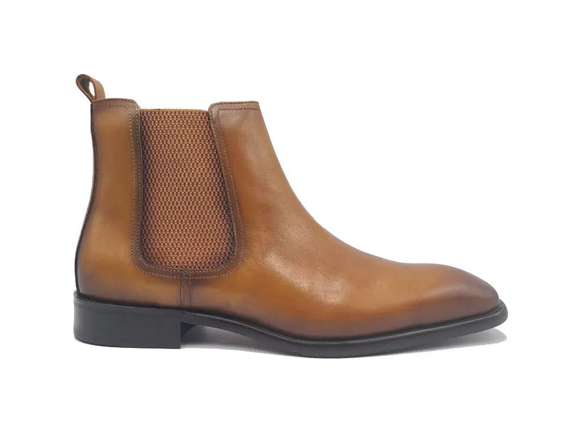 Carrucci Calfskin Leather Chelsea Boot