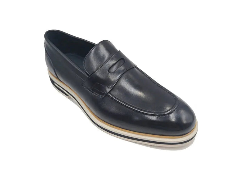 Carrucci Calfskin Penny Loafer