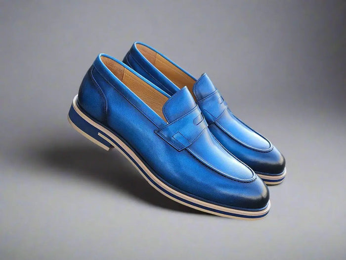 Carrucci Calfskin Penny Loafer