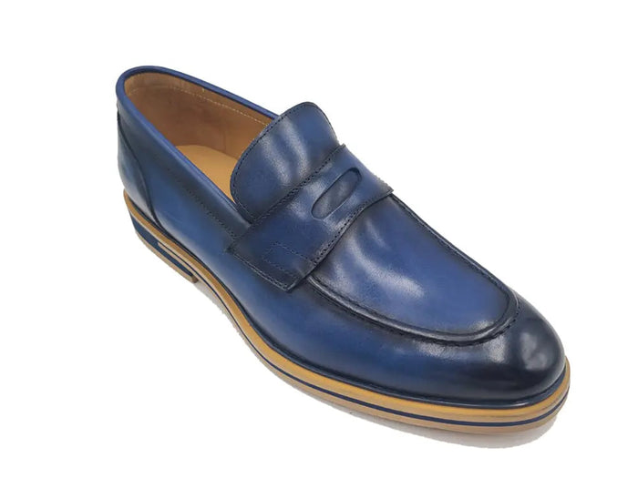 Carrucci Calfskin Penny Loafer