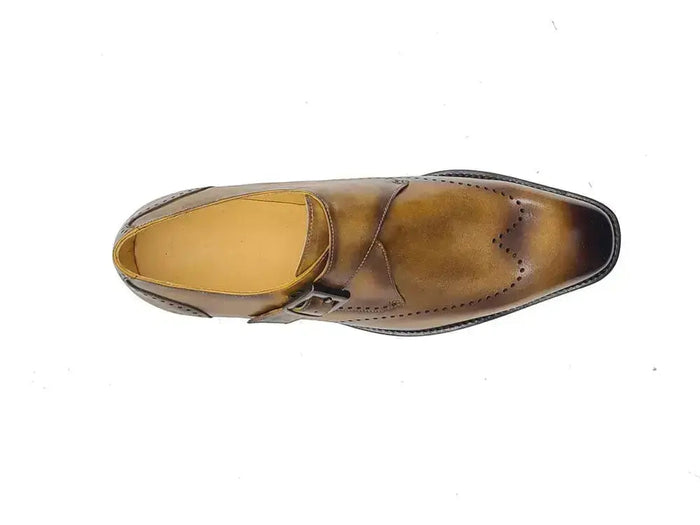 Carrucci Calfskin Single Monk Loafer - Luxurious Style