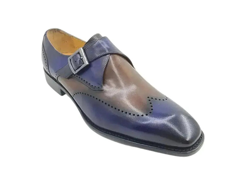 Carrucci Calfskin Single Monk Loafer - Luxurious Style