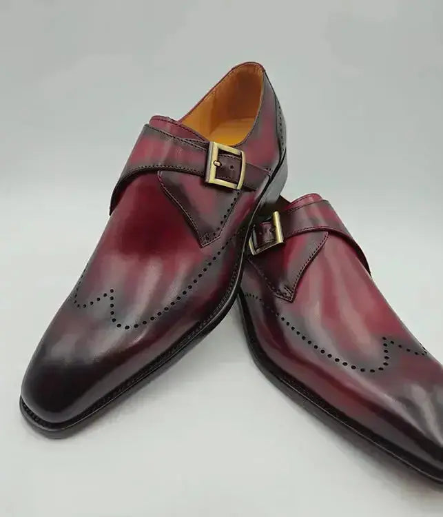 Carrucci Calfskin Single Monk Loafer - Luxurious Style