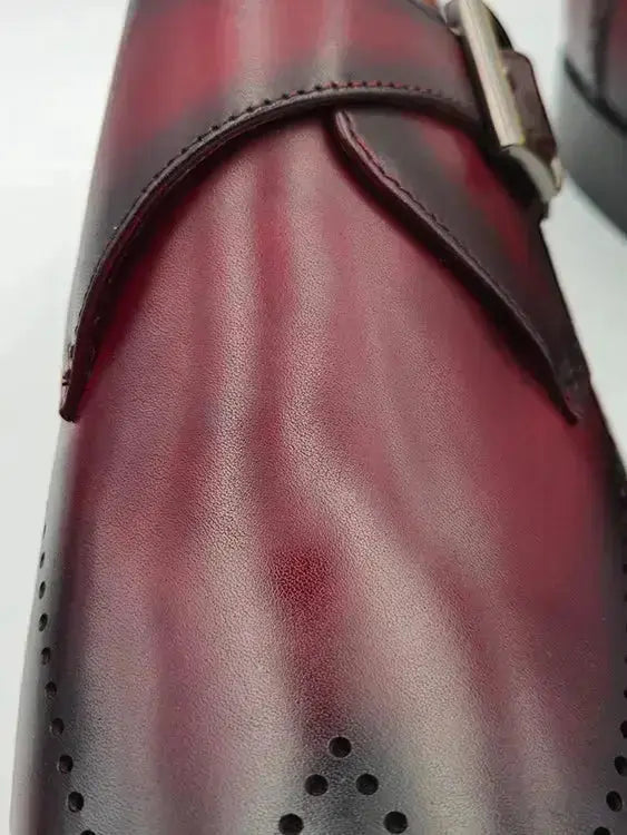 Carrucci Calfskin Single Monk Loafer - Luxurious Style