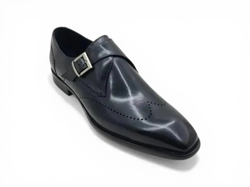 Carrucci Calfskin Single Monk Loafer - Luxurious Style