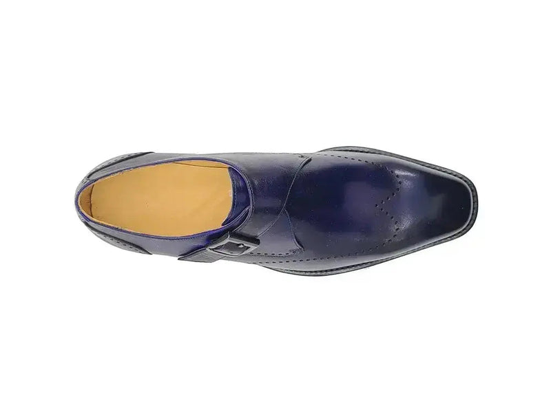 Carrucci Calfskin Single Monk Loafer - Luxurious Style