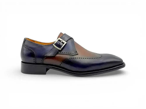 Carrucci Calfskin Single Monk Loafer - Luxurious Style
