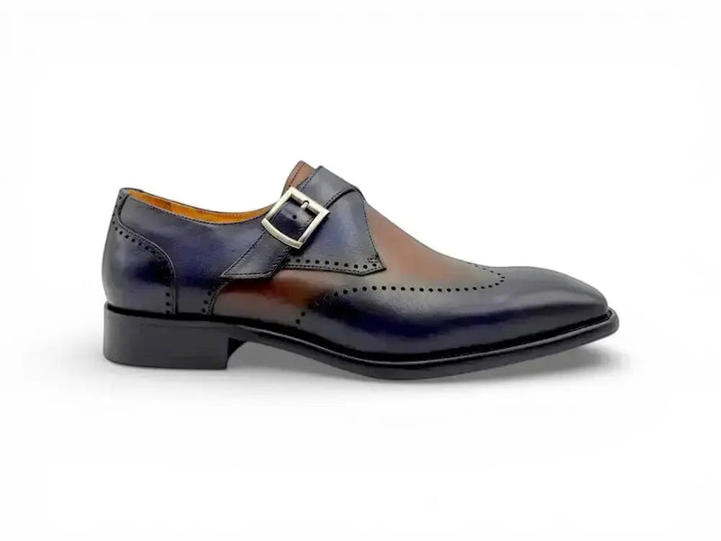 Carrucci Calfskin Single Monk Loafer - Luxurious Style