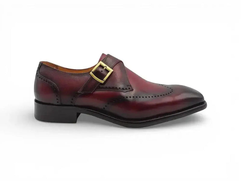 Carrucci Calfskin Single Monk Loafer - Luxurious Style