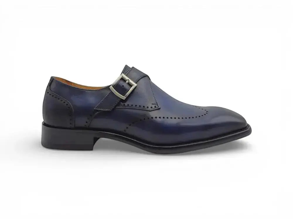 Carrucci Calfskin Single Monk Loafer - Luxurious Style