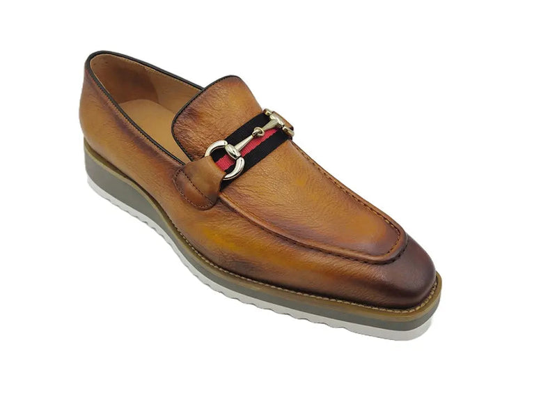 Carrucci Calfskin Slip-On Horsebit Loafer