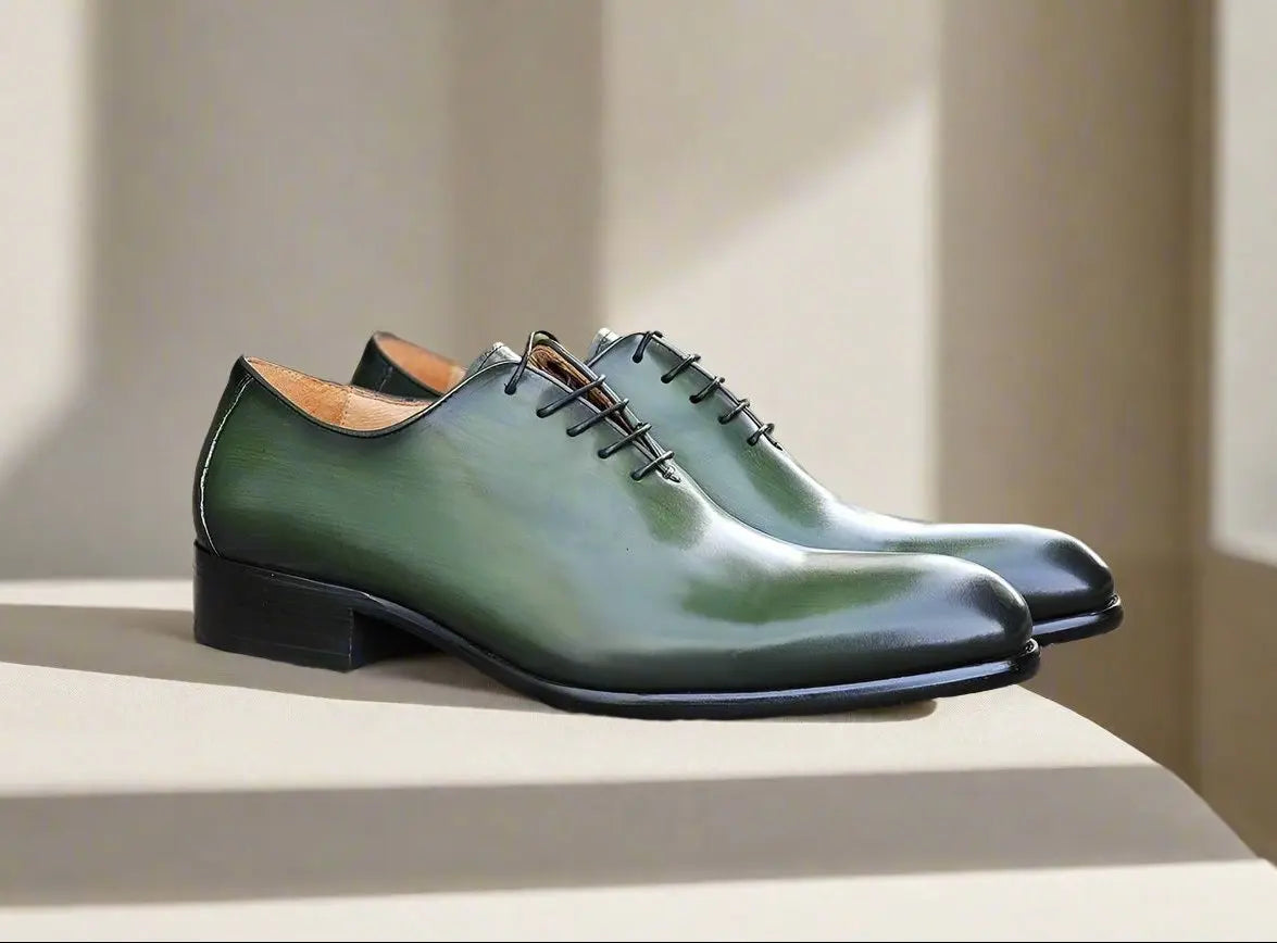 Men's Calfskin Wholecut Oxford Lace-Ups