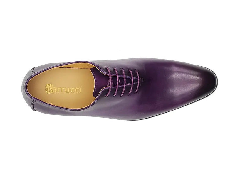 Carrucci: Polished Calfskin Whole Cut Oxford Dress Shoe