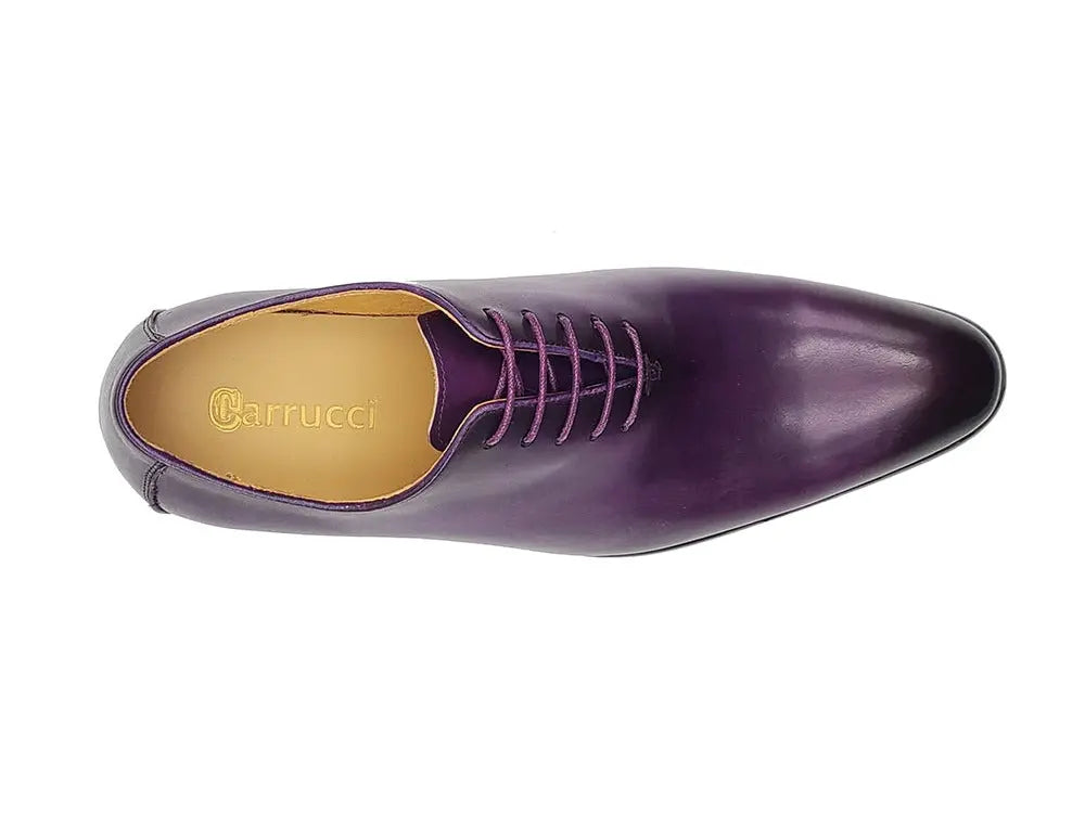 Carrucci: Polished Calfskin Whole Cut Oxford Dress Shoe