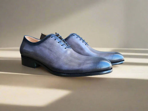Men's Calfskin Wholecut Oxford Lace-Ups
