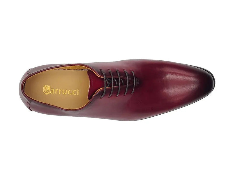 Carrucci: Polished Calfskin Whole Cut Oxford Dress Shoe