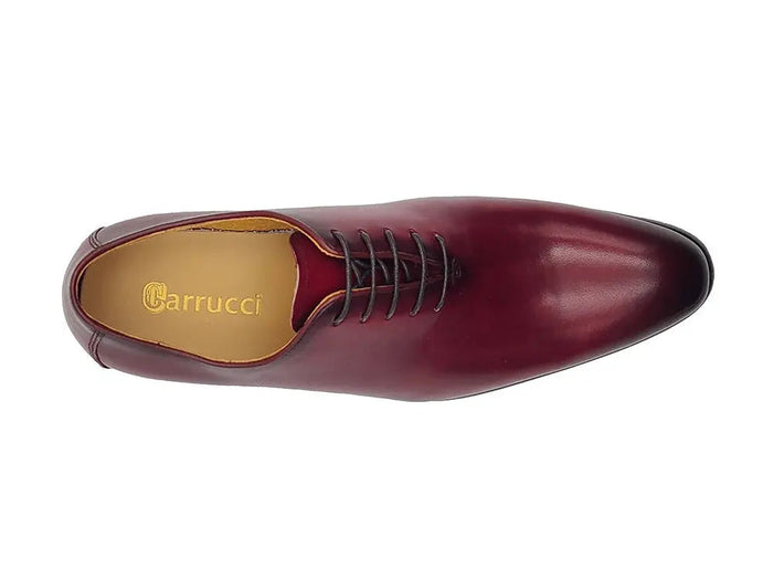 Carrucci: Polished Calfskin Whole Cut Oxford Dress Shoe
