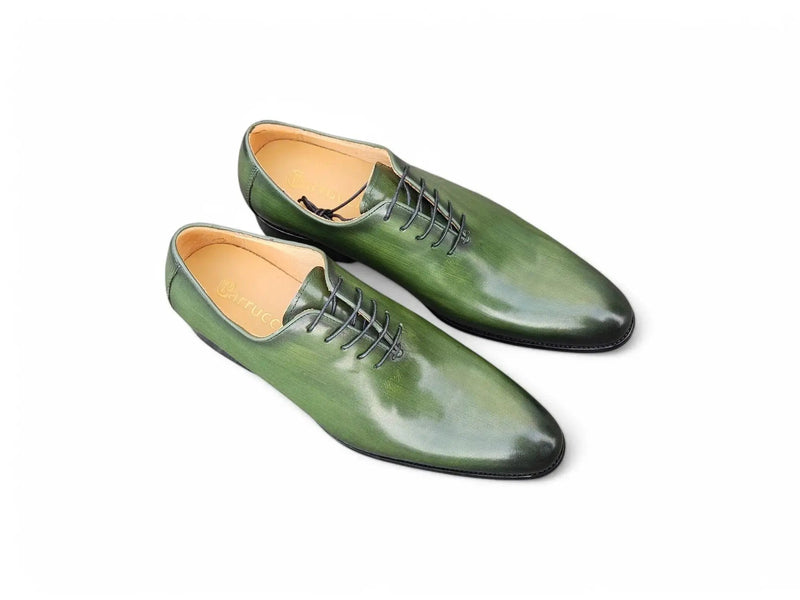 Carrucci: Polished Calfskin Whole Cut Oxford Dress Shoe