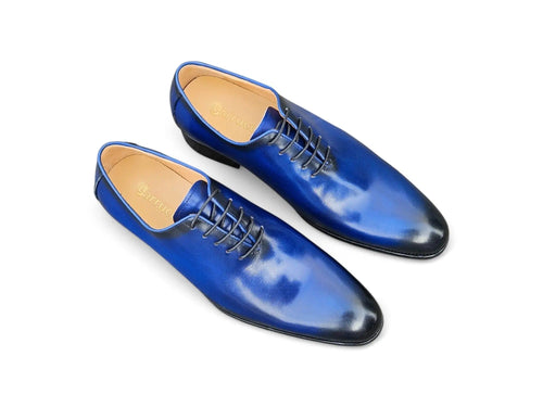 Men's Calfskin Wholecut Oxford Lace-Ups