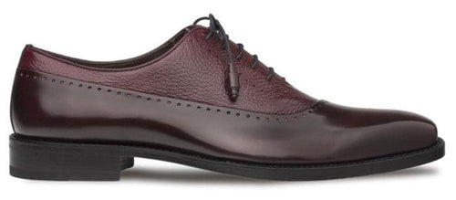 Postdam Burgundy Calfskin Bal Oxford by Mezlan – Cordovan & Deerskin Luxury Dress Shoes Made in Spain