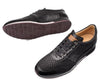 Mezlan Calfskin Suede Dress Sneakers Black Patina Maxim 9463
