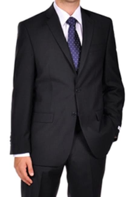 Mix And Match Suits Dark Navy Blue Suit For Men Tonal Stripe ~ Pinstripe Dress Suit Separates