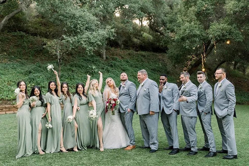 Sage Green Tuxedos - Sage Green Wedding Suit - AlbertoNardoniStore