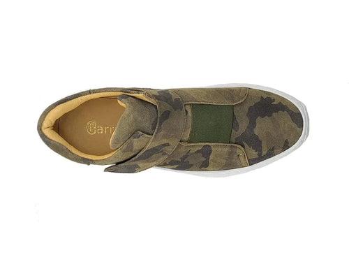 Mens Camouflage Suede Low-Top Sneakers