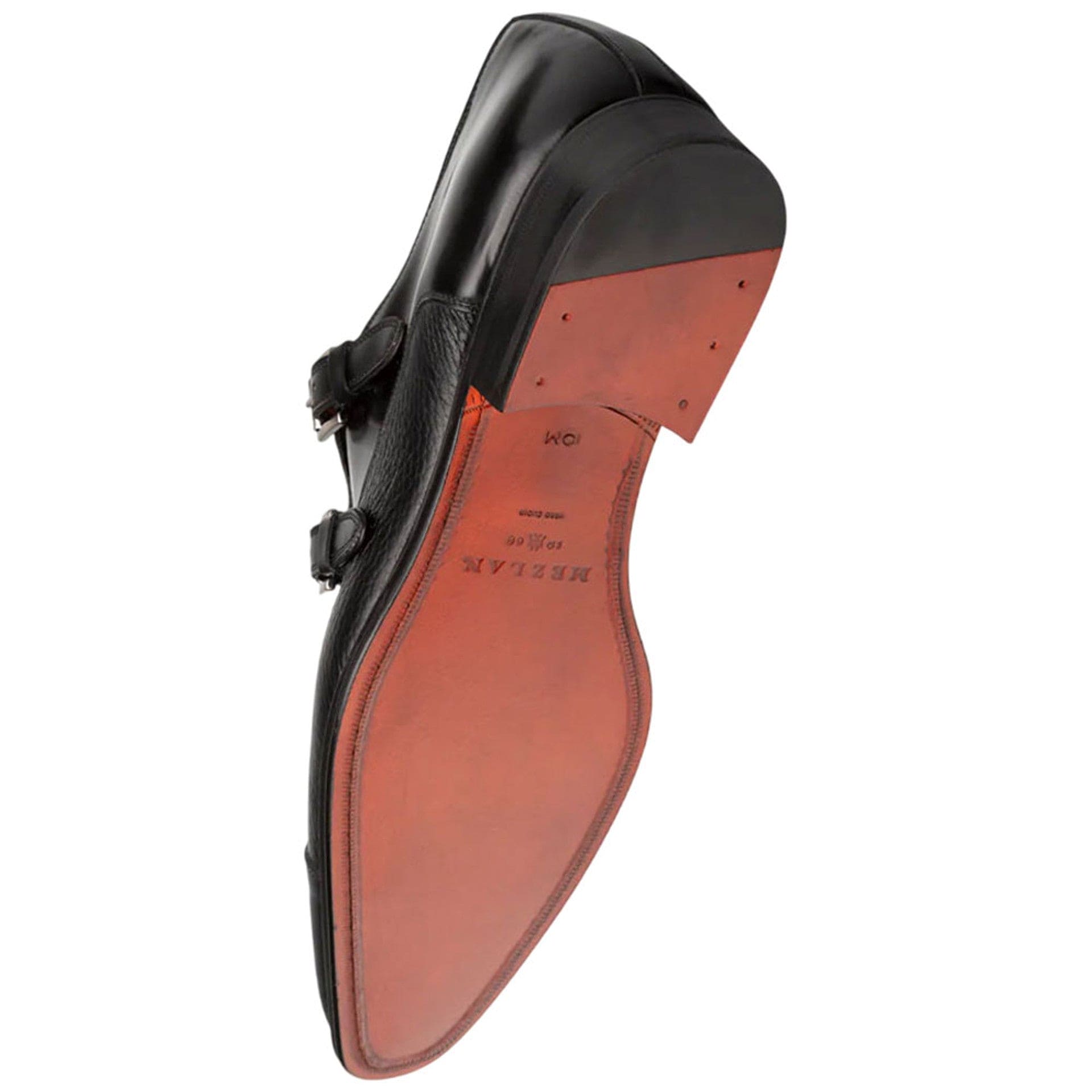 Men’s Mezlan Cantera Double Monk Strap – Black Genuine Leather Dress Shoe, Made in Spain