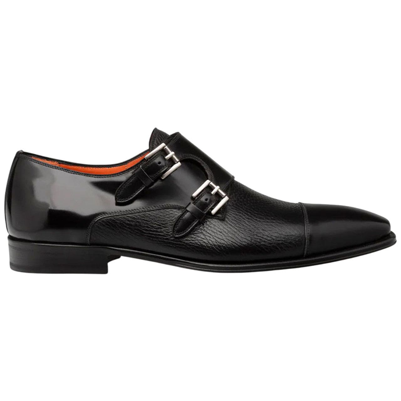 Men’s Mezlan Cantera Double Monk Strap – Black Genuine Leather Dress Shoe, Made in Spain