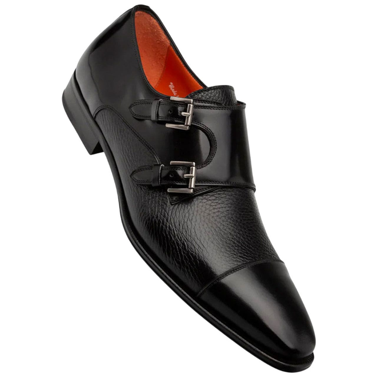 Men’s Mezlan Cantera Double Monk Strap – Black Genuine Leather Dress Shoe, Made in Spain