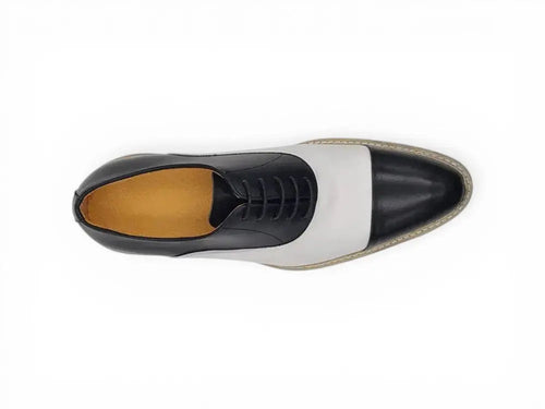 Carrucci Cap Toe Brogue Oxford - Luxury Leather Dress Shoe